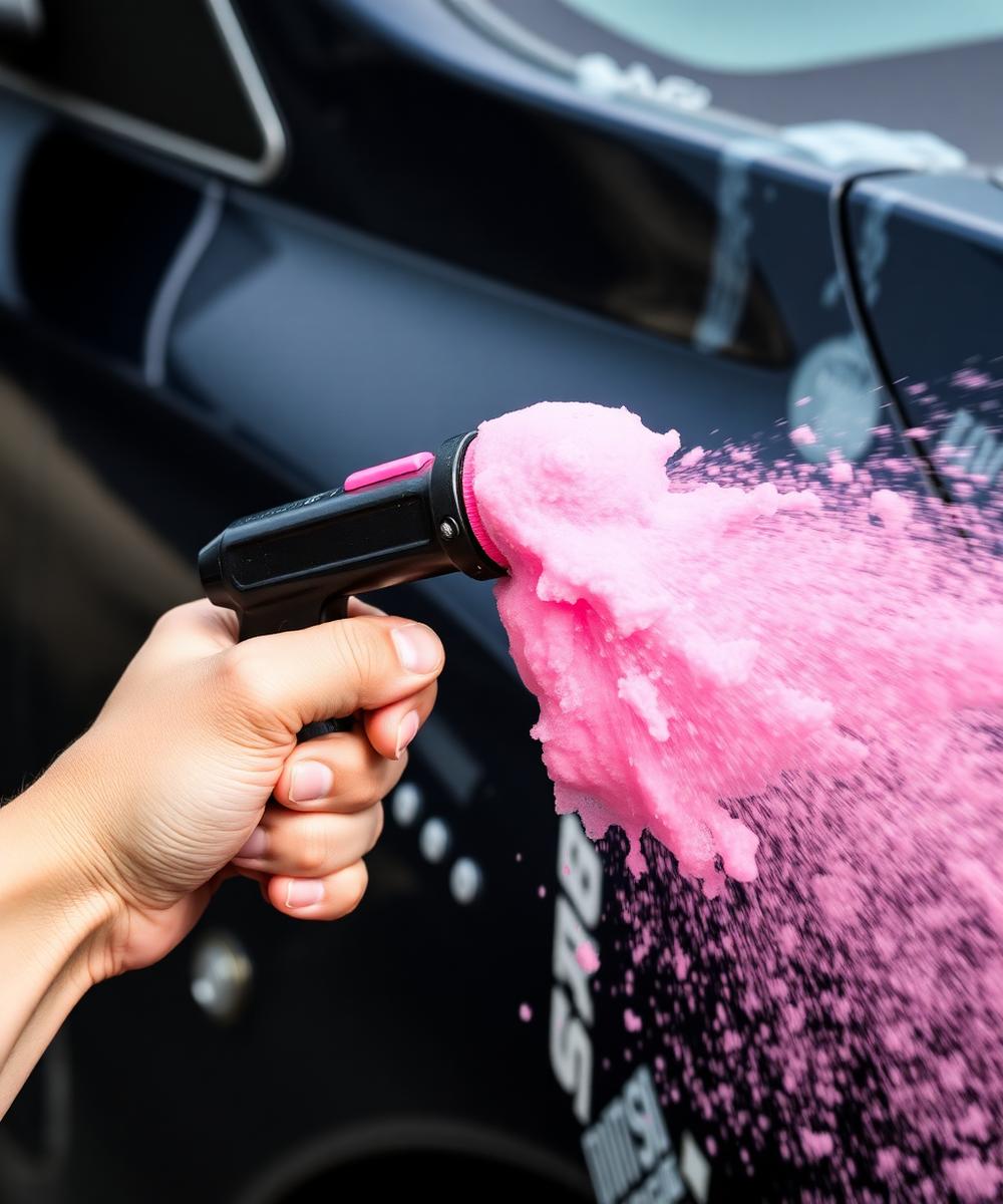 Foaming Boost Kit em uso