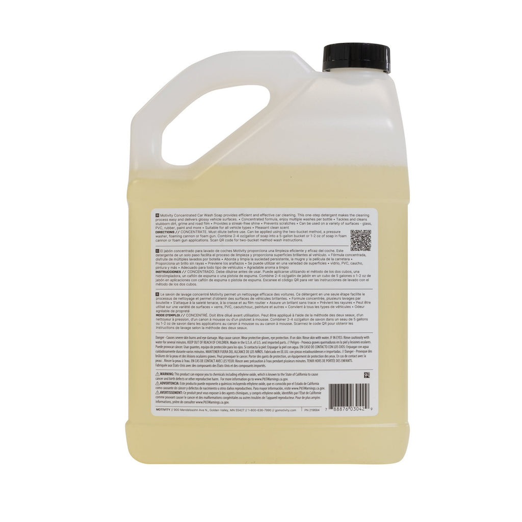 Car Wash Soap Concentrated 1 Gallon